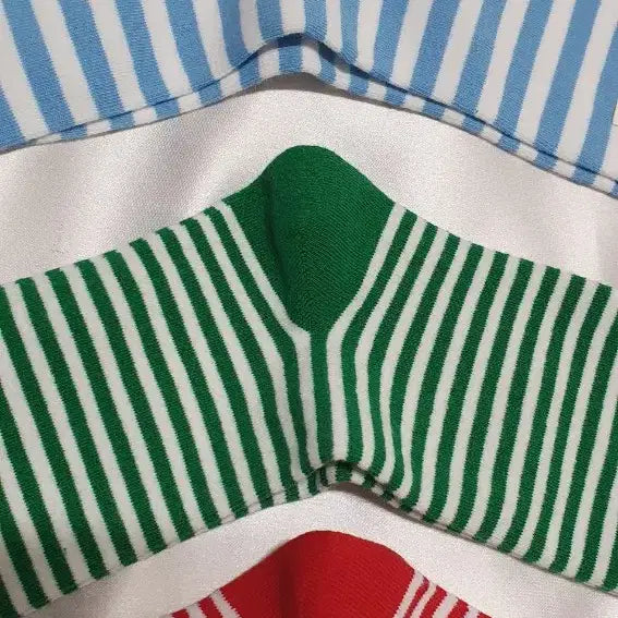 [BUNJANG] Bonne Maison Stripe Socks / 스킨 블루 그린 레드 스트라이프 Bonne Maison 본메종 양말