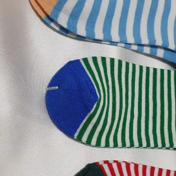 [BUNJANG] Bonne Maison Stripe Socks / 스킨 블루 그린 레드 스트라이프 Bonne Maison 본메종 양말
