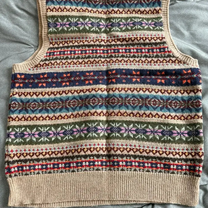 [BUNJANG] Polo Fair Isle Knit Sweater Vest / [M] 20FW 폴로 페어아일 니트 스웨터 베스트 조끼