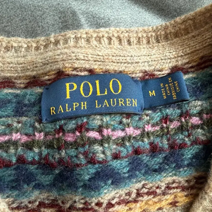 [BUNJANG] Polo Fair Isle Knit Sweater Vest / [M] 20FW 폴로 페어아일 니트 스웨터 베스트 조끼