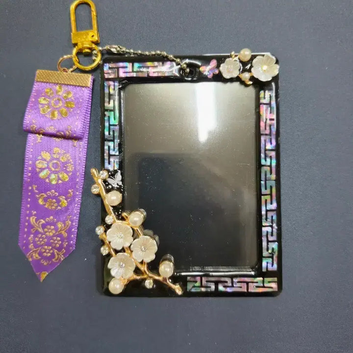 [BUNJANG] Handmade Mother-of-Pearl Danggi Keyring / 자개탑꾸 댕기키링