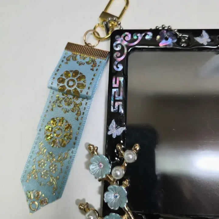 [BUNJANG] Handmade Mother-of-Pearl Danggi Keyring / 자개탑꾸 댕기키링