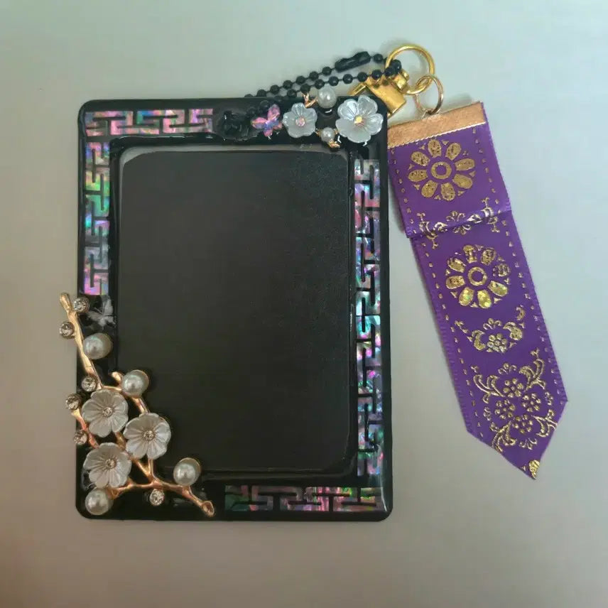 [BUNJANG] Handmade Mother-of-Pearl Danggi Keyring / 자개탑꾸 댕기키링
