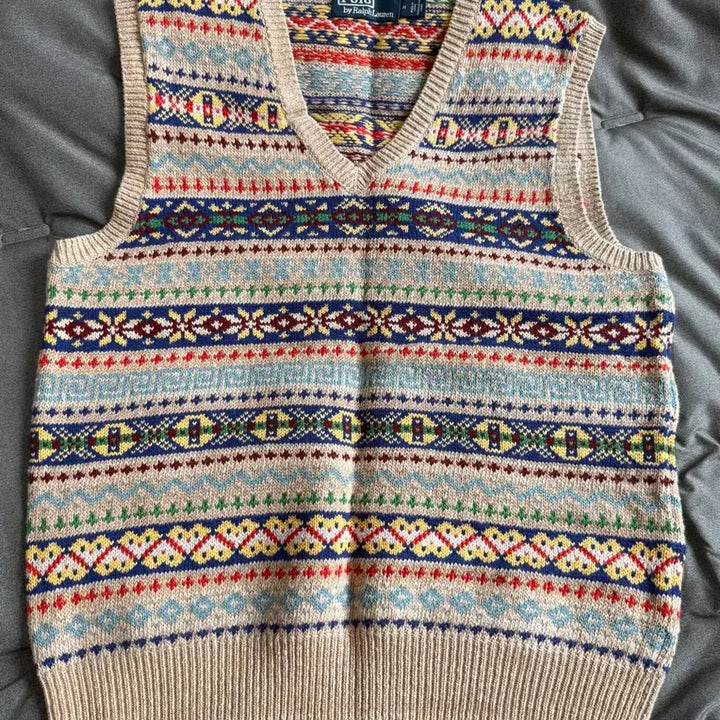 [BUNJANG] Polo Ralph Lauren Fair Isle Knit Sweater Vest / [M] 20SS 폴로 페어아일 니트 스웨터 베스트 조끼