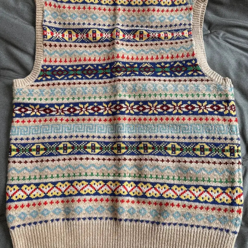 [BUNJANG] Polo Ralph Lauren Fair Isle Knit Sweater Vest / [M] 20SS 폴로 페어아일 니트 스웨터 베스트 조끼