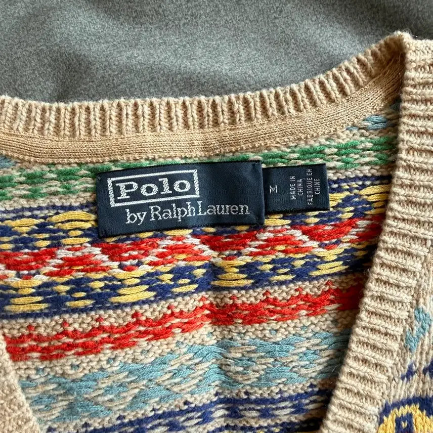 [BUNJANG] Polo Ralph Lauren Fair Isle Knit Sweater Vest / [M] 20SS 폴로 페어아일 니트 스웨터 베스트 조끼