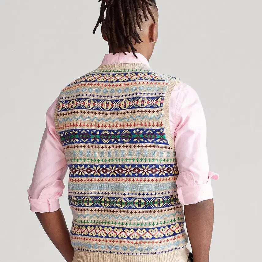 [BUNJANG] Polo Ralph Lauren Fair Isle Knit Sweater Vest / [M] 20SS 폴로 페어아일 니트 스웨터 베스트 조끼