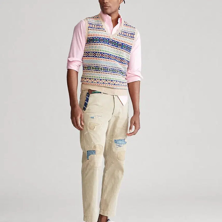 [BUNJANG] Polo Ralph Lauren Fair Isle Knit Sweater Vest / [M] 20SS 폴로 페어아일 니트 스웨터 베스트 조끼