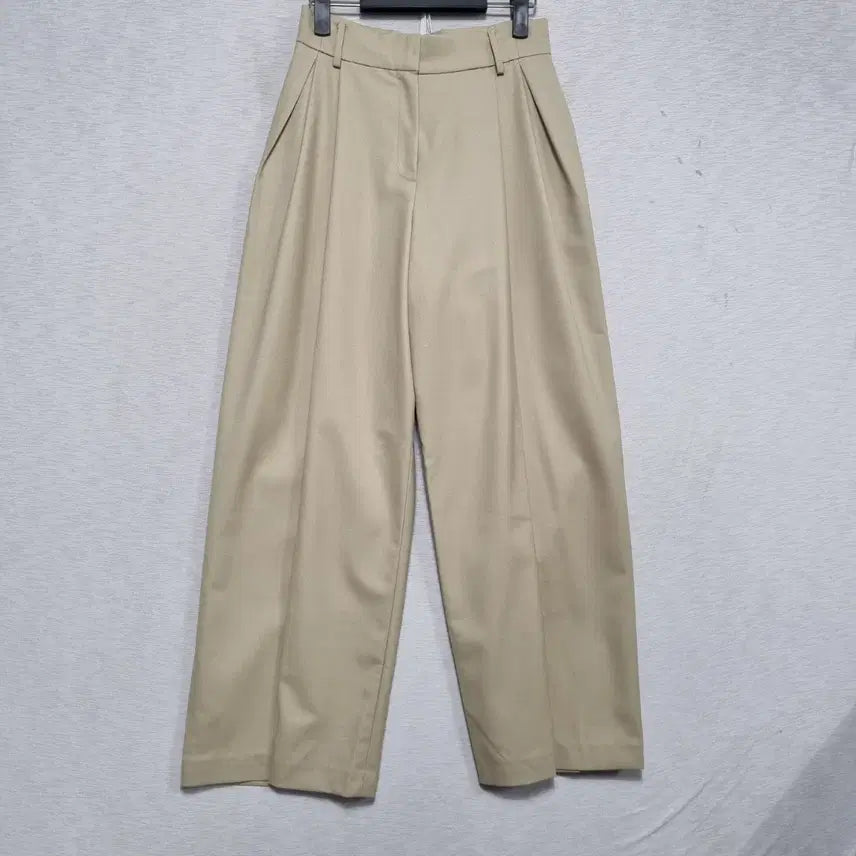 [BUNJANG] Majoné Two-Tuck Wide Pants (Beige) / ㅡ 새상품 마조네 봄여름가을 투턱 와이드 팬츠 여27인치ㅡ0326