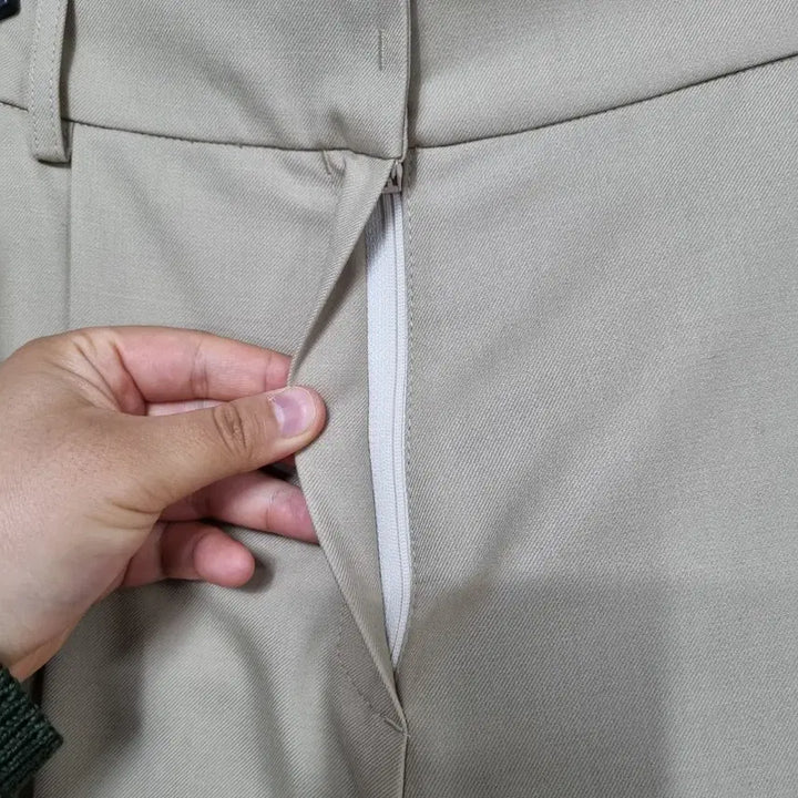 [BUNJANG] Majoné Two-Tuck Wide Pants (Beige) / ㅡ 새상품 마조네 봄여름가을 투턱 와이드 팬츠 여27인치ㅡ0326