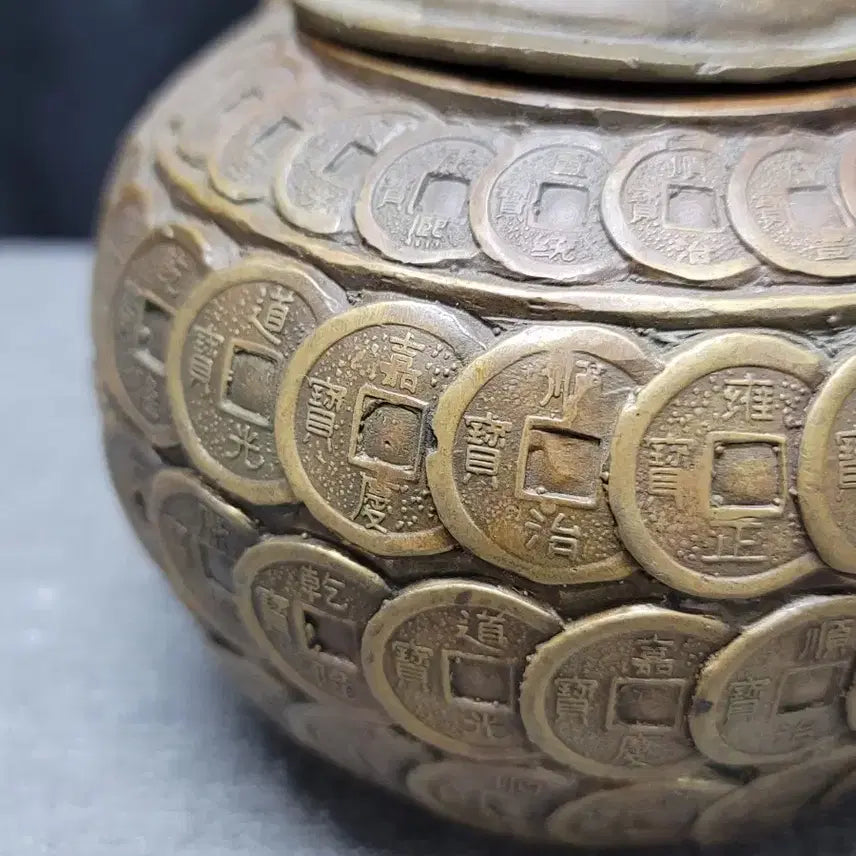 [BUNJANG] Brass Coin Teapot / 황동 엽전 주전자 동브론즈