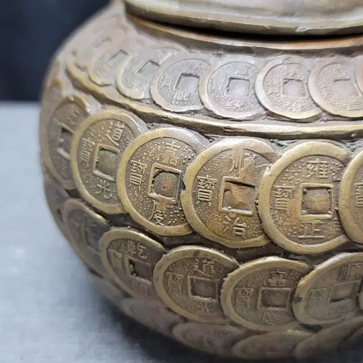 [BUNJANG] Brass Coin Teapot / 황동 엽전 주전자 동브론즈