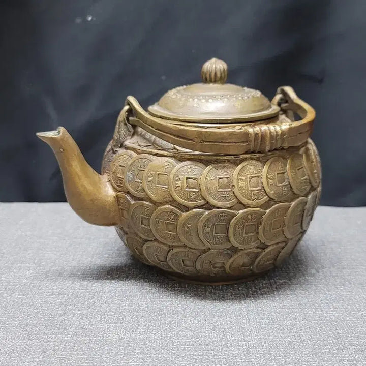 [BUNJANG] Brass Coin Teapot / 황동 엽전 주전자 동브론즈