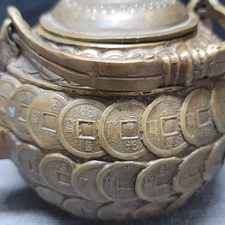[BUNJANG] Brass Coin Teapot / 황동 엽전 주전자 동브론즈