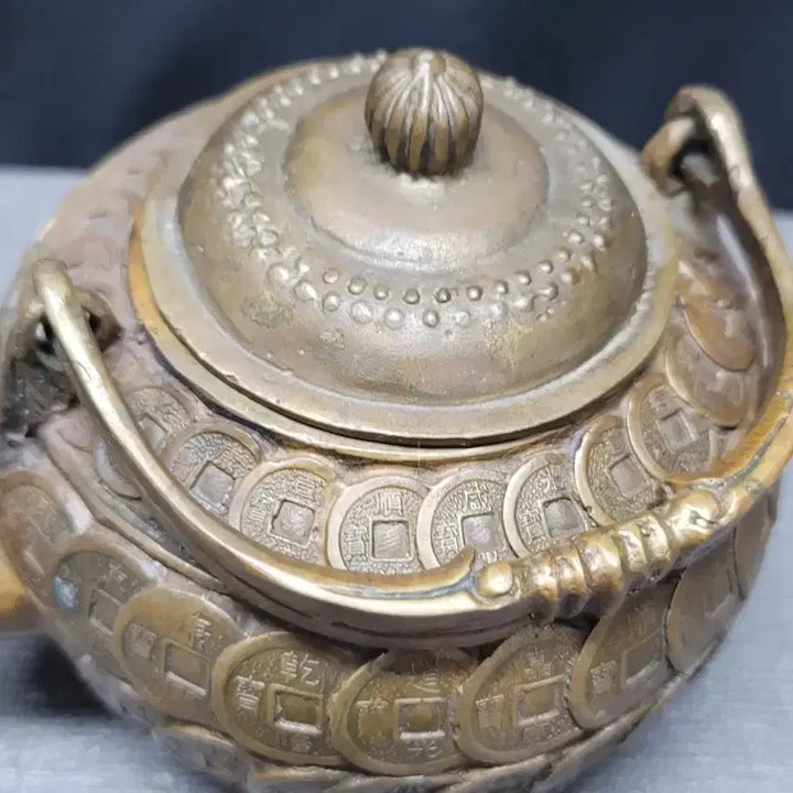 [BUNJANG] Brass Coin Teapot / 황동 엽전 주전자 동브론즈