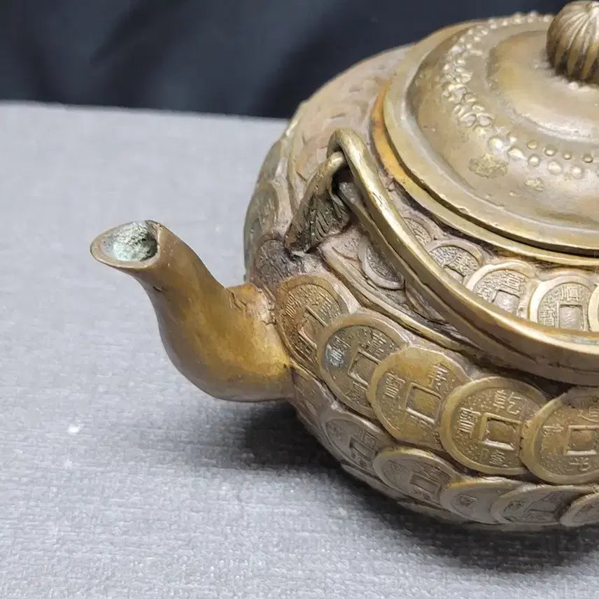 [BUNJANG] Brass Coin Teapot / 황동 엽전 주전자 동브론즈