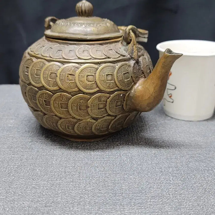 [BUNJANG] Brass Coin Teapot / 황동 엽전 주전자 동브론즈