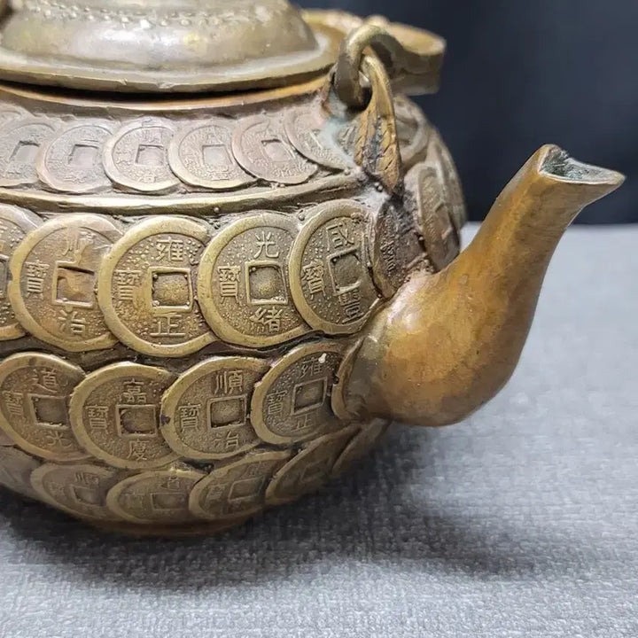 [BUNJANG] Brass Coin Teapot / 황동 엽전 주전자 동브론즈