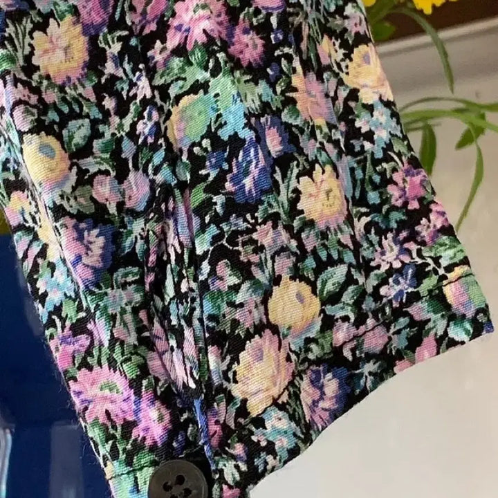 [BUNJANG] Skinny Pig Floral Long Dress / 스키니피그 플라워 원피스