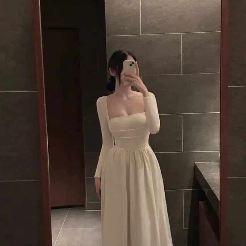 [BUNJANG] Laurent Maxi Dress / 로랑 맥시ops 데이트룩 섹시글램 청순룩 청순여리 번따룩