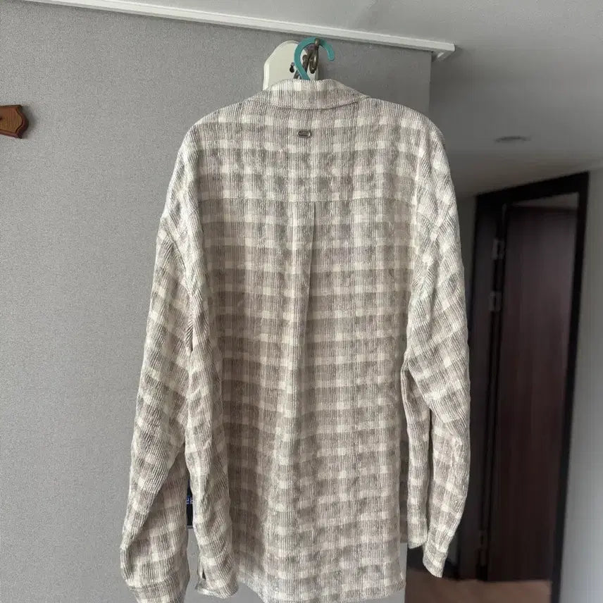 [BUNJANG] Solid Homme 25FW Velvet Check Shirt / 솔리드옴므 25fw 벨벳 체크 셔츠 50사이즈 새상품 판매