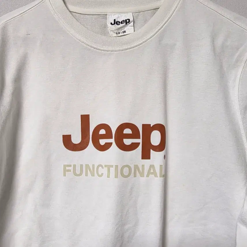 [BUNJANG] Jeep Functional Long Sleeve T-shirt White / A급/100/Jeep 짚 기능성(펑셔널)긴팔 티 화이트