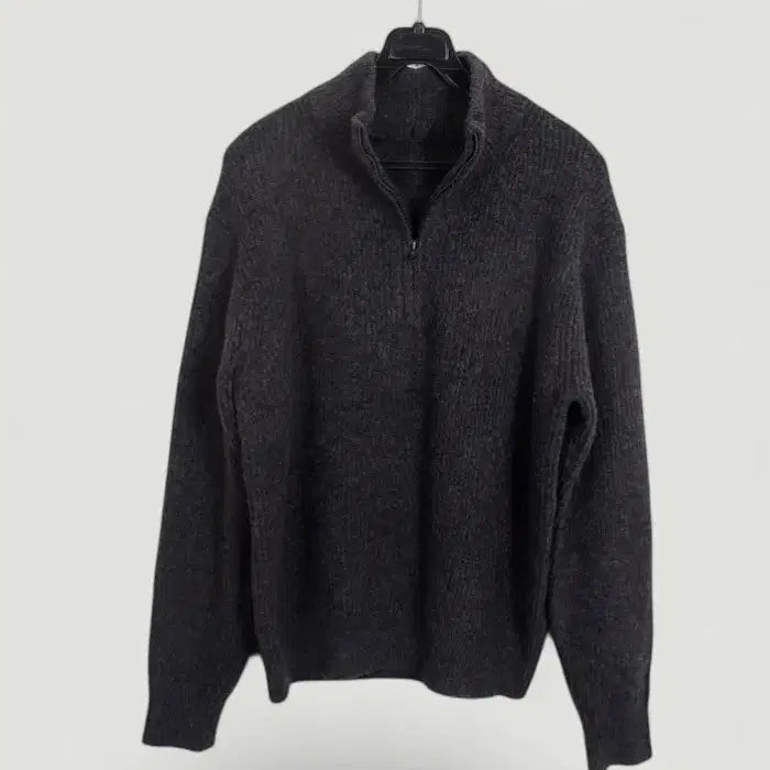 [BUNJANG] Uniqlo Wool Blending Half-Zip Knit GR / 여성S / 유니클로 울블렌딩 반집업니트GR 26-144