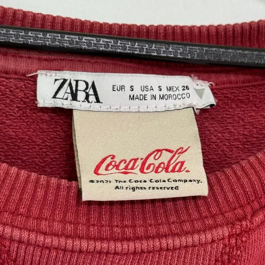 [BUNJANG] Zara Coca-Cola Graphic Sweatshirt / ZARA 코카콜라 맨투맨 남자95 여성 M,L