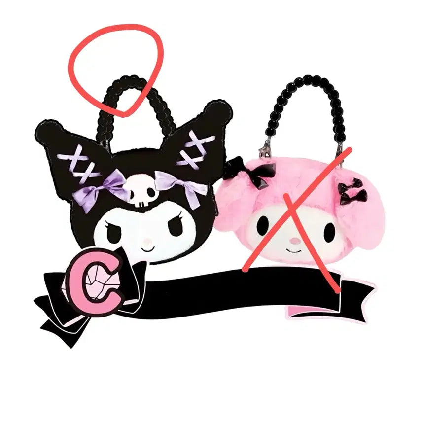 [BUNJANG] Sanrio Kuromi C Prize Hand Pouch / 산리오 쿠로미 쿠지 c상 핸드 파우치입니다