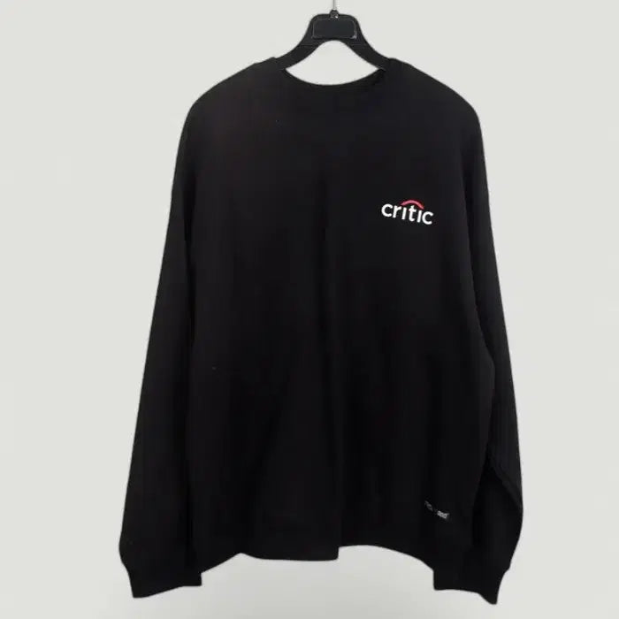 [BUNJANG] Critic Printing Long-Sleeve Sweatshirt Black / 남성M / 크리틱 프린팅 긴팔맨투맨BK 26-145