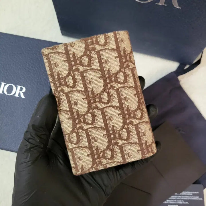 [BUNJANG] Dior Oblique Organizer Card Wallet Brown / [유일매물/새상품급] 디올 오블리크 오거나이저 카드지갑 브라운
