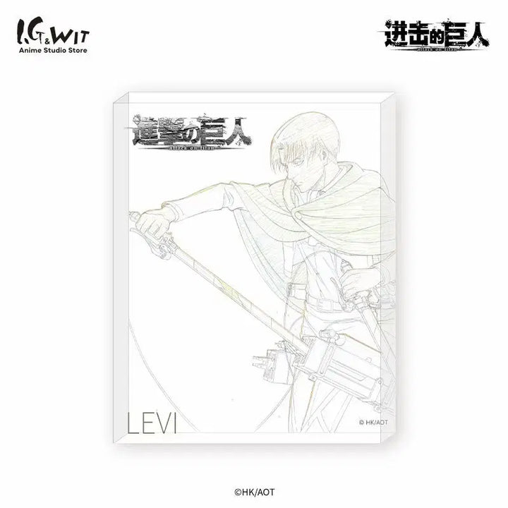 [BUNJANG] Attack on Titan Levi Acrylic Block / (새상품) 진격의 거인 리바이 선화 아크릴 블록