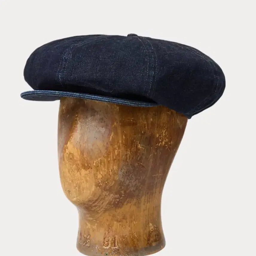 [BUNJANG] RRL Indigo Dyed Newsboy Cap L / 더블알엘, 인디고 다이, 뉴스보이 캡, L