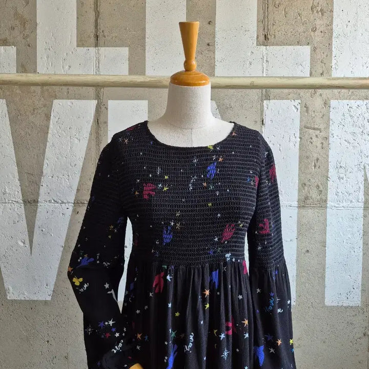 [BUNJANG] Maje Black Ribbed Mini Dress / 마쥬 쫄쫄 미니원피스