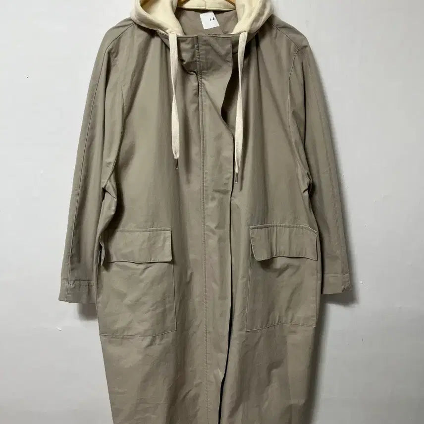[BUNJANG] Free i-d Oversized Hooded Long Field Coat / Free i-d 루즈핏 후드 롱 야상 코트 정품