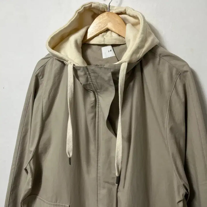 [BUNJANG] Free i-d Oversized Hooded Long Field Coat / Free i-d 루즈핏 후드 롱 야상 코트 정품
