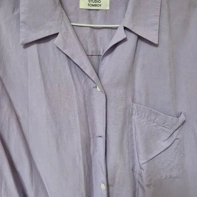 [BUNJANG] Tomboy Oversized Short-Sleeve Shirt / 톰보이 오버핏 반팔셔츠