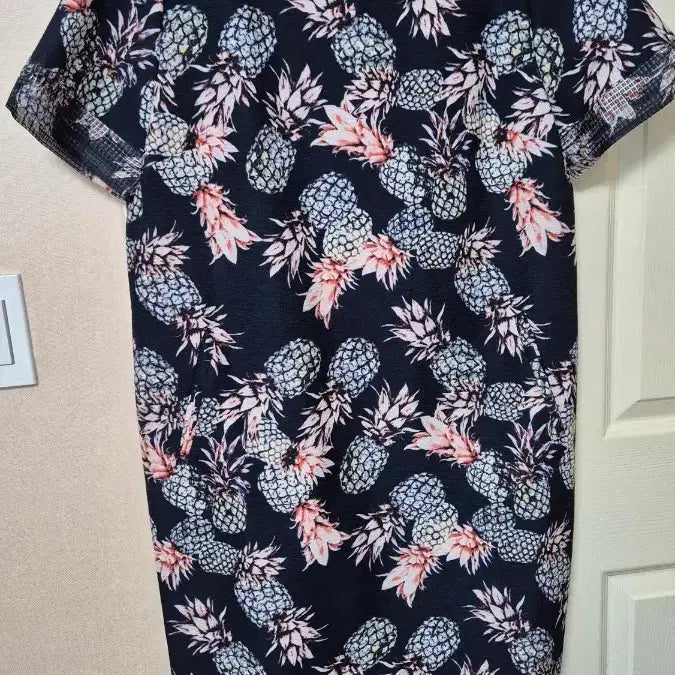 [BUNJANG] Givvy Pineapple Pattern Summer Midi Dress / 기비 여름 원피스
