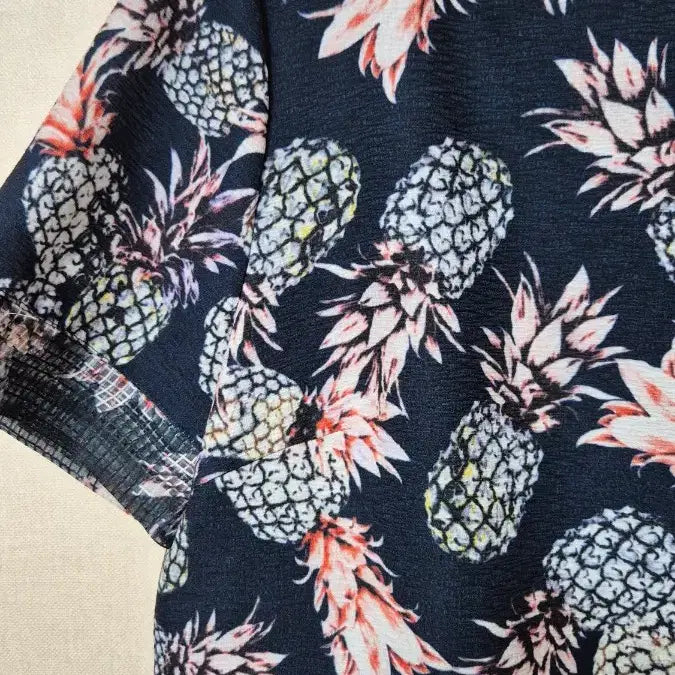 [BUNJANG] Givvy Pineapple Pattern Summer Midi Dress / 기비 여름 원피스