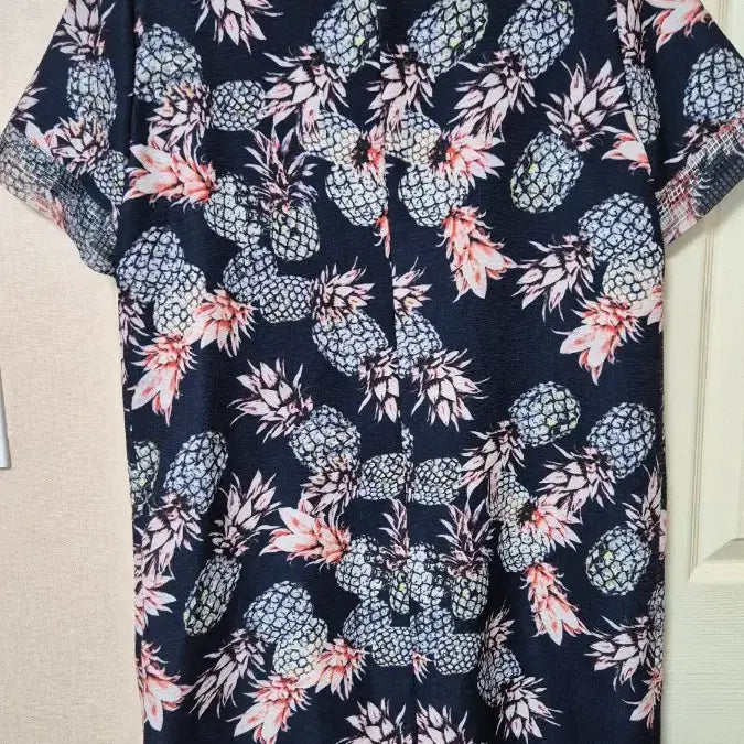 [BUNJANG] Givvy Pineapple Pattern Summer Midi Dress / 기비 여름 원피스