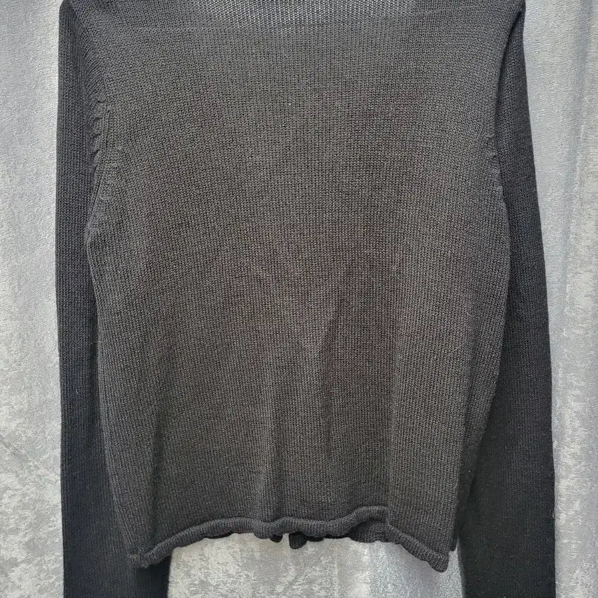 [BUNJANG] Black Knit Cardigan / 블랙 니트 가디건