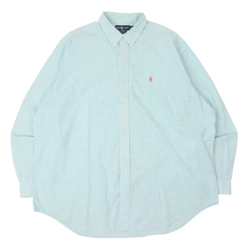[SOLD OUT] 폴로 랄프로렌 민트 깅엄 체크 블레이크 셔츠