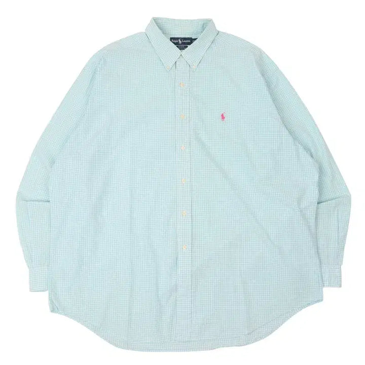 [SOLD OUT] 폴로 랄프로렌 민트 깅엄 체크 블레이크 셔츠