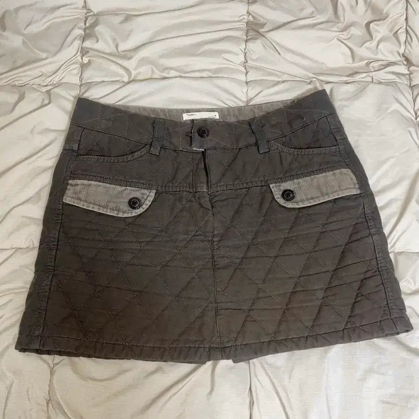 [BUNJANG] Vintage Mori Girl Brown Skirt / 빈티지 모리걸 갈색 치마