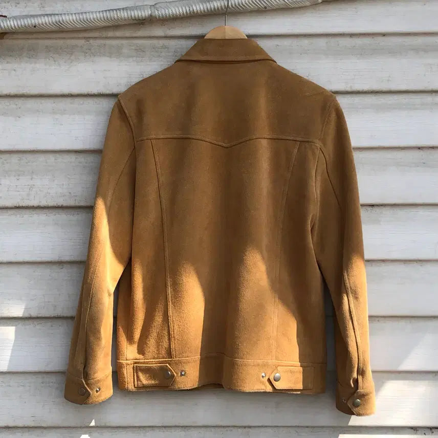 [BUNJANG] Grand Vision Cowhide Leather Trucker Jacket / grand vision  카우하이드 레더 트러커자켓