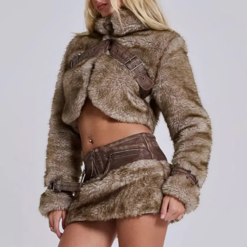 [BUNJANG] Jaded London Raven Faux Fur Jacket / 제이디드런던 Jaded London Raven Faux Fur 퍼자켓