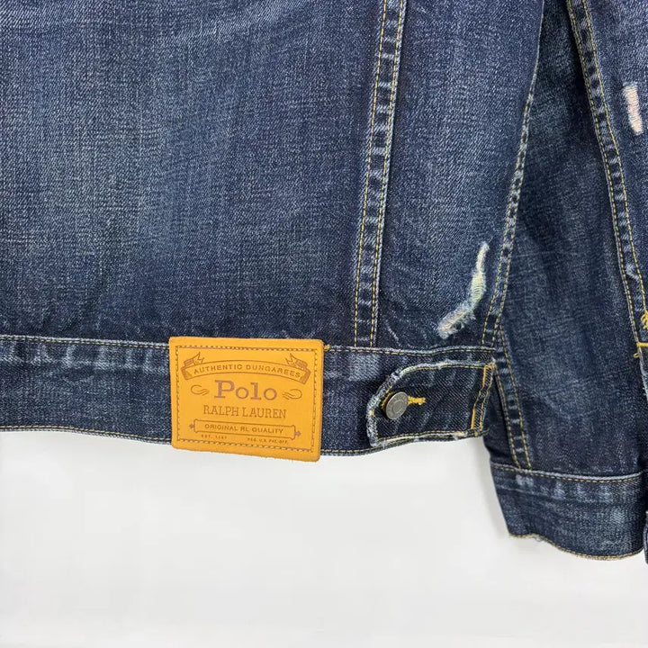 [BUNJANG] Polo Ralph Lauren Faded Denim Jacket / a115) 폴로랄프로렌 빈티지 페이디드 청자켓