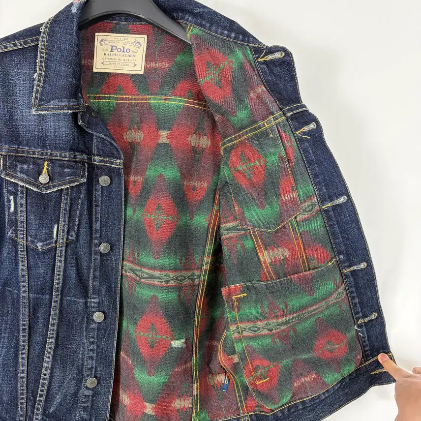 [BUNJANG] Polo Ralph Lauren Faded Denim Jacket / a115) 폴로랄프로렌 빈티지 페이디드 청자켓