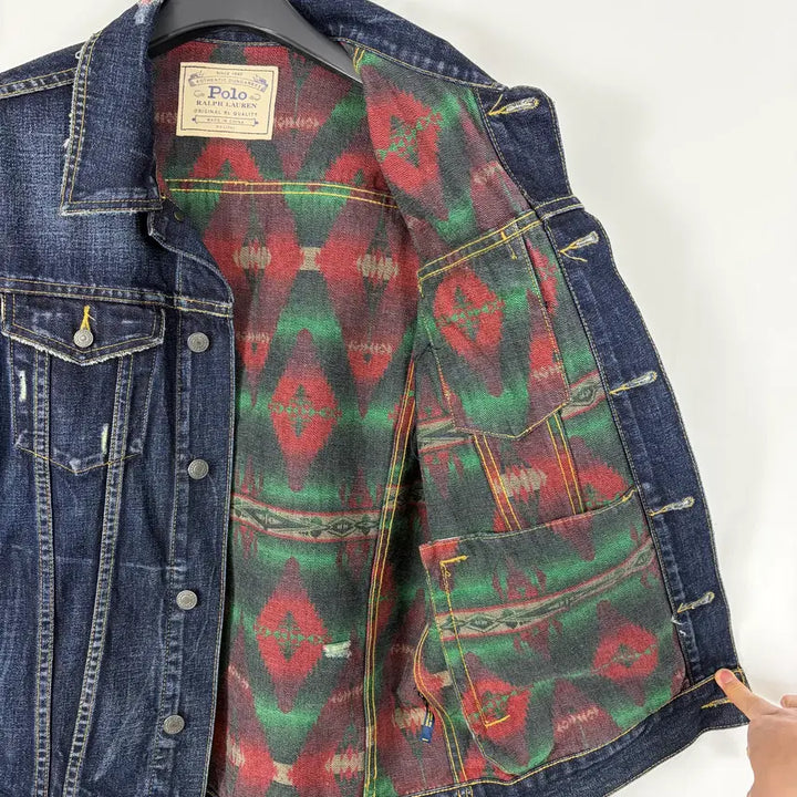 [BUNJANG] Polo Ralph Lauren Faded Denim Jacket / a115) 폴로랄프로렌 빈티지 페이디드 청자켓