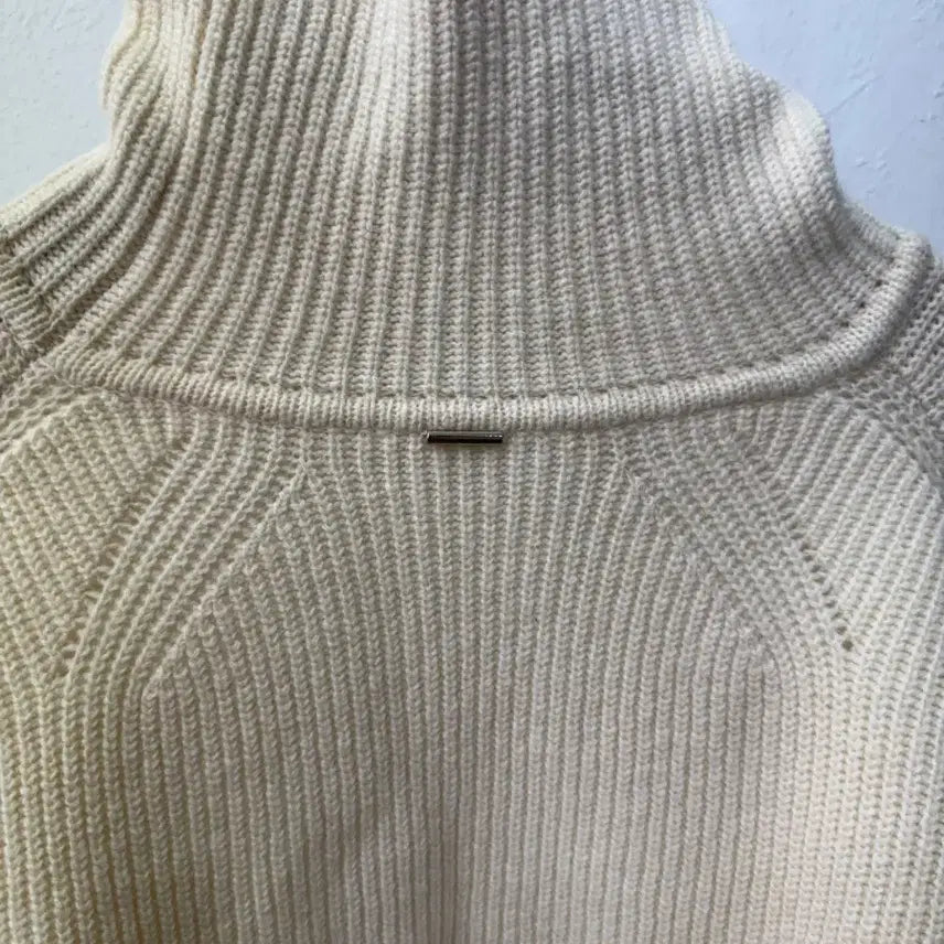 [BUNJANG] System 23SS Oversized Crop Knit Sweater / 정품) 시스템 한섬 23ss 오버핏 크롭 데미지 니트 스웨터 90